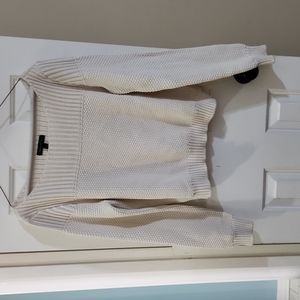 Cream off the shoulder Sweater